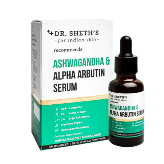 Dr. Sheth's Ashwagandha & Alpha Arbutin Serum -  USA 