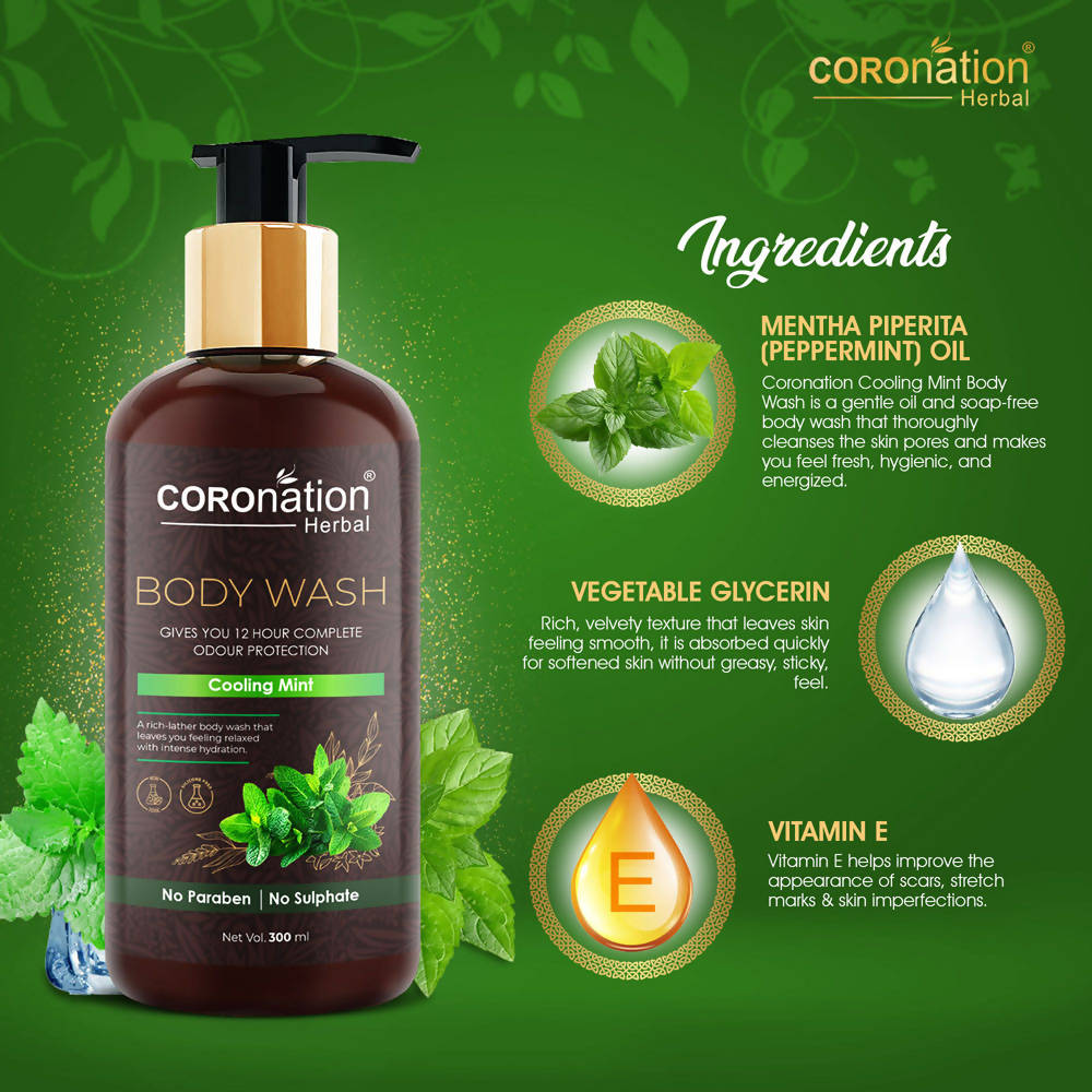Coronation Herbal Cool Mint Body Wash