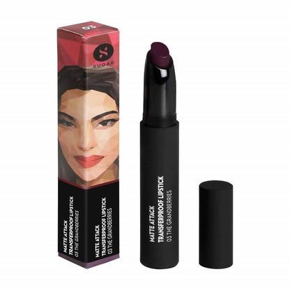 Sugar Matte Attack Transferproof Lipstick - The Grandberries (Dark Berry)