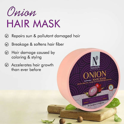 NutriGlow NATURAL'S Onion Hair Mask