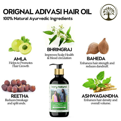 Ivory Natural Adivasi Hair Oil For Growth Of Hair, Hair Strengthening & Nourishment