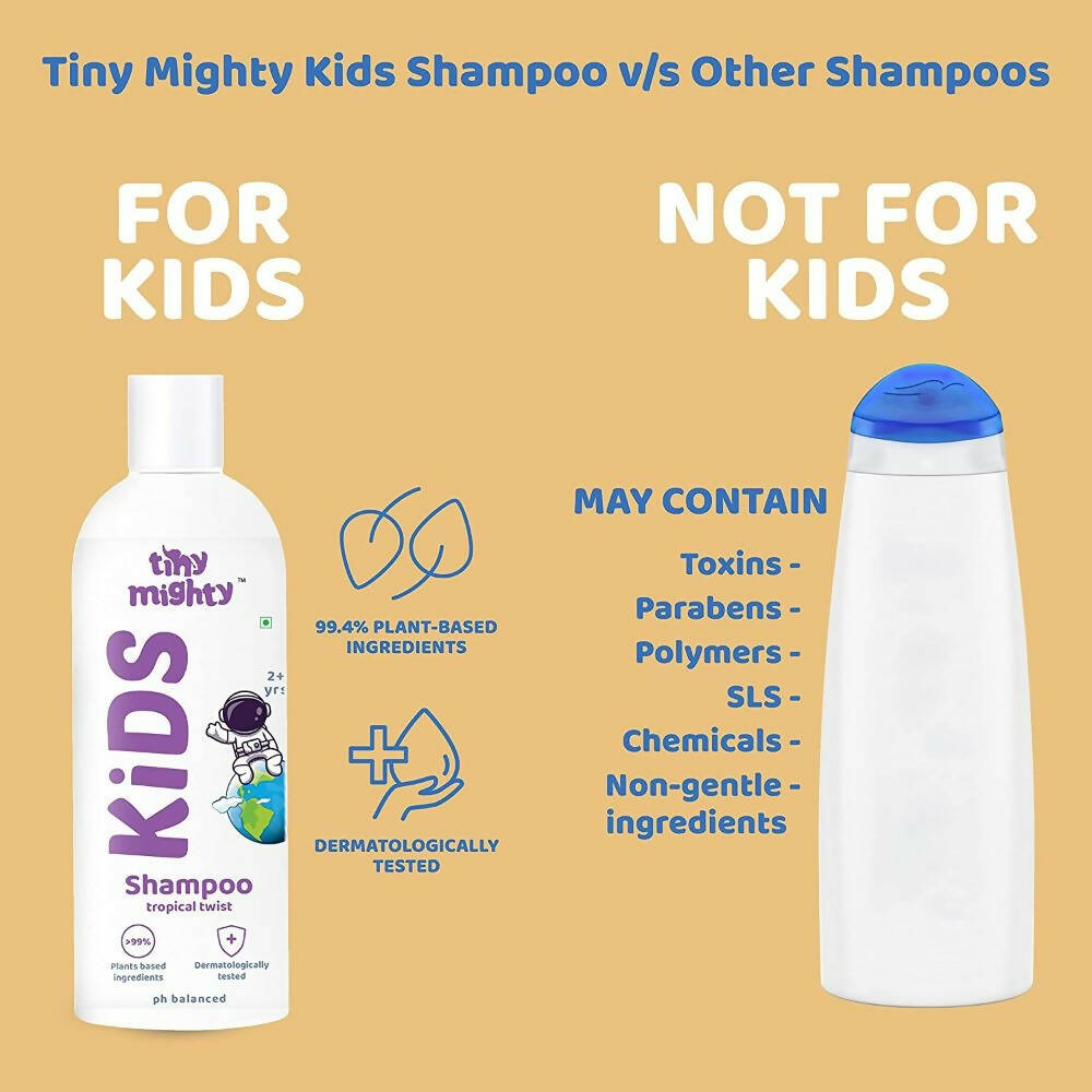 Tiny Mighty Kids Shampoo, Body Lotion And Oil Combo