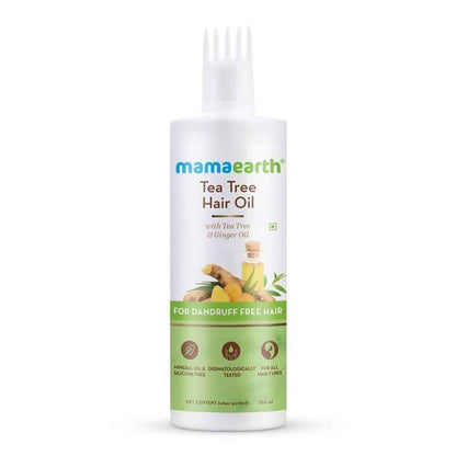 Mamaearth Tea Tree Anti Dandruff Shampoo + Hair Oil For Dandruff Free Hair Combo