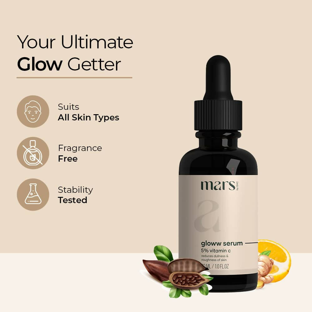 Mars By GHC Vitamin C Gloww Face Serum For Sensitive Skin