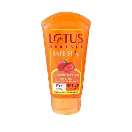 Lotus Herbals Safe Sun Sunscreen Cream - Breezy Berry SPF 20 - BUDEN