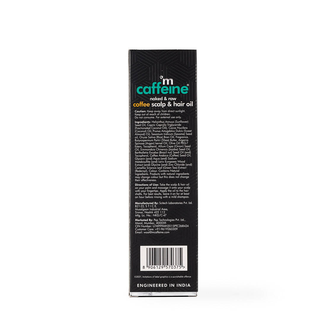 mCaffeine Raw Coffee Scalp & Hair Oil