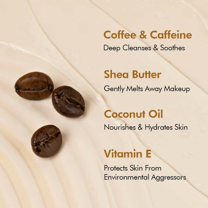 mCaffeine Coffee Face Cleansing Butter with Shea Butter & Vitamin E