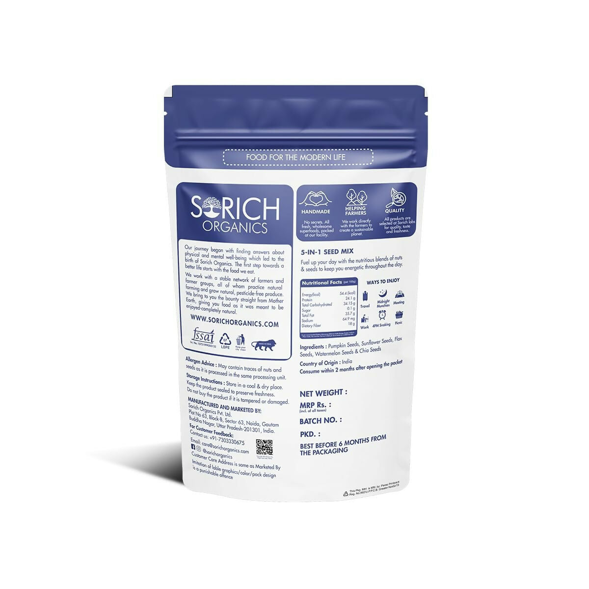 Sorich Organics 5 in 1 Seed Mix
