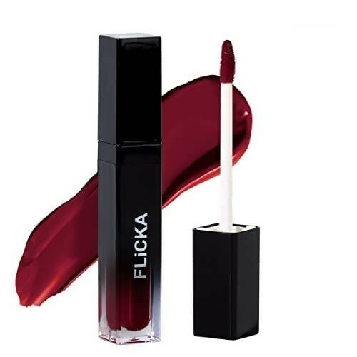 FLiCKA Set and Attack Liquid Matte Lipstick 05 Dream Castle - Maroon - BUDNE