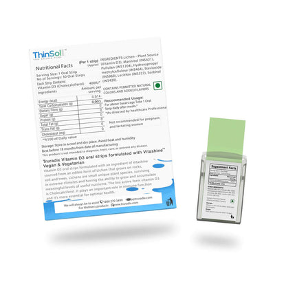 Truradix Vegan Vitamin D3 Oral Strips
