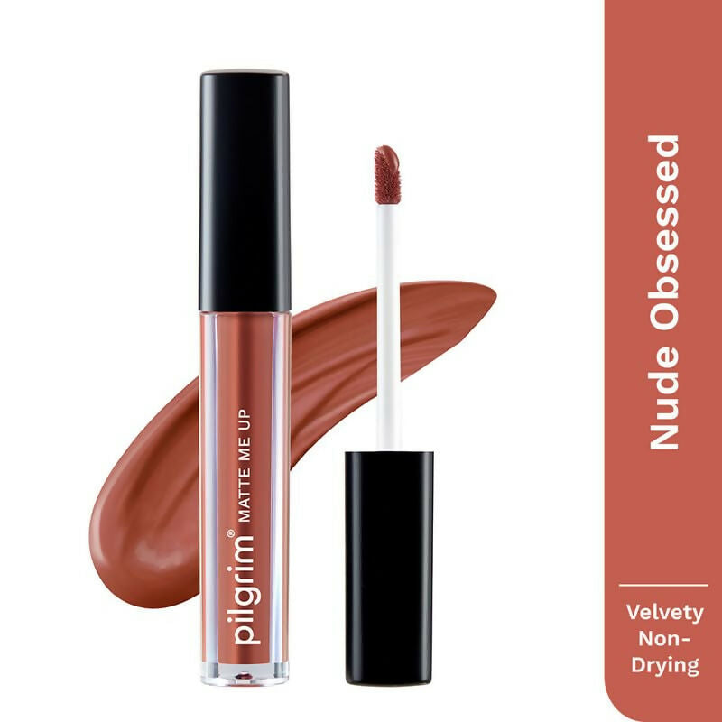 Pilgrim Liquid Matte Lipstick with Hyaluronic Acid - Nude Obsessed