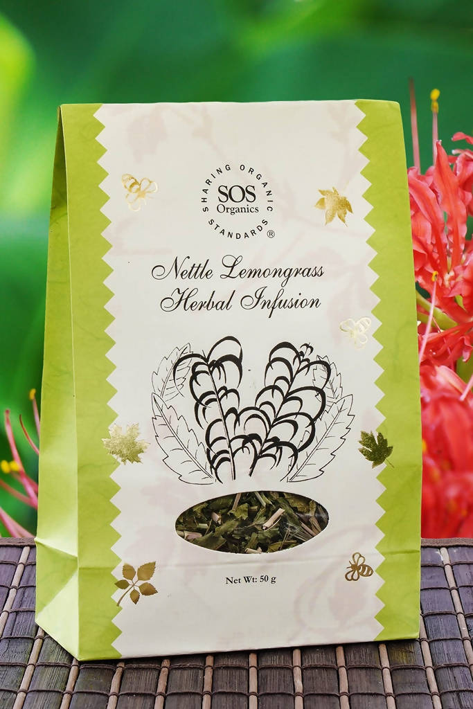 SOS Organics Nettle Lemongrass Herbal Infusion - BUDNE