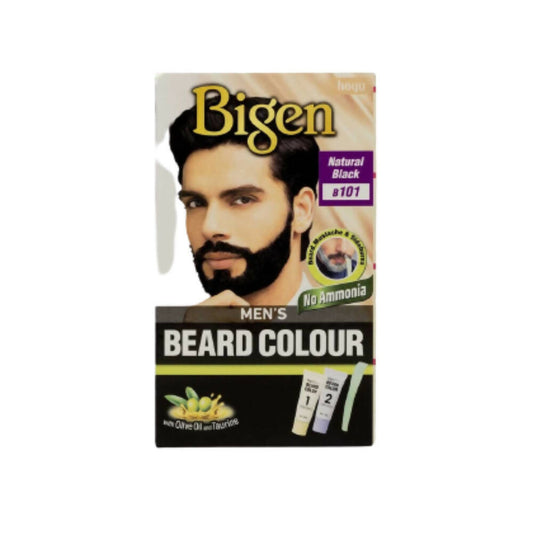 Bigen Mens Beard Colour Natural Black B101 - BUDNE