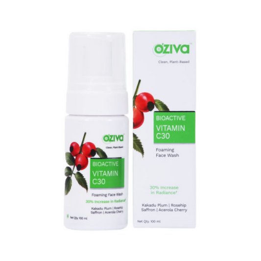 OZiva Bioactive Vitamin C30 Foaming Face Wash - BUDNEN