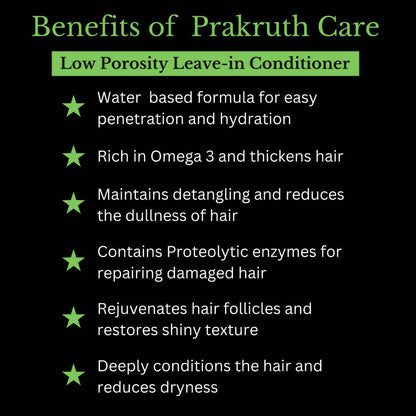 Prakruth Care Premium Herbal Low Porosity Leave-in Conditioner