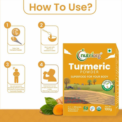 Nutriorg Certified Organic Turmeric Powder