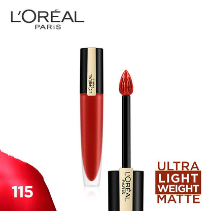 L'Oreal Paris Rouge Signature Matte Liquid Lipstick - 115 I Am Worth It