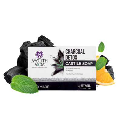 Ayouthveda Charcoal Detox Castile Soap - BUDNEN