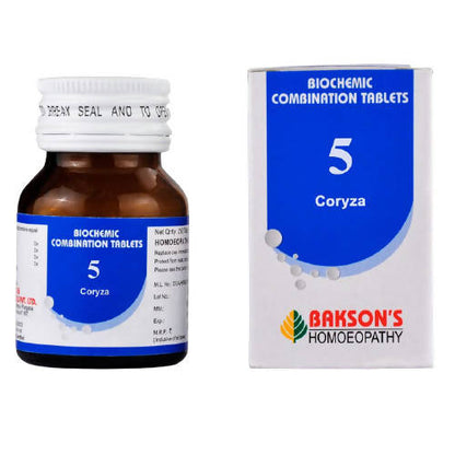 Bakson's Homeopathy Biochemic Combination 5 Tablets
