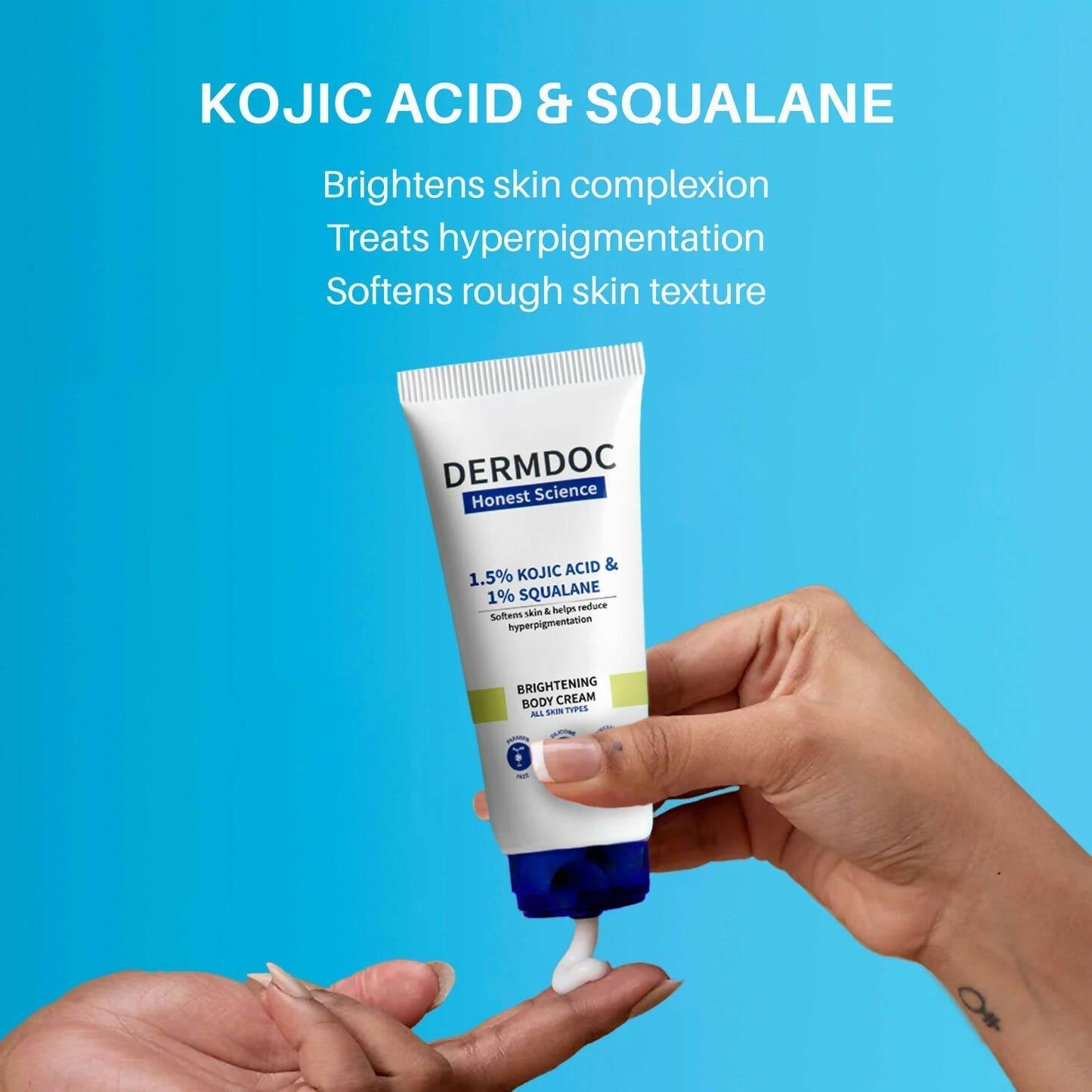 Dermdoc 1.5% Kojic Acid & 1% Squalene Brightening Body Cream