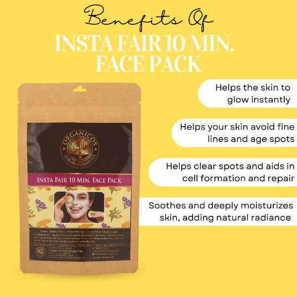 Organicos Insta Fair 10 Min Face Pack