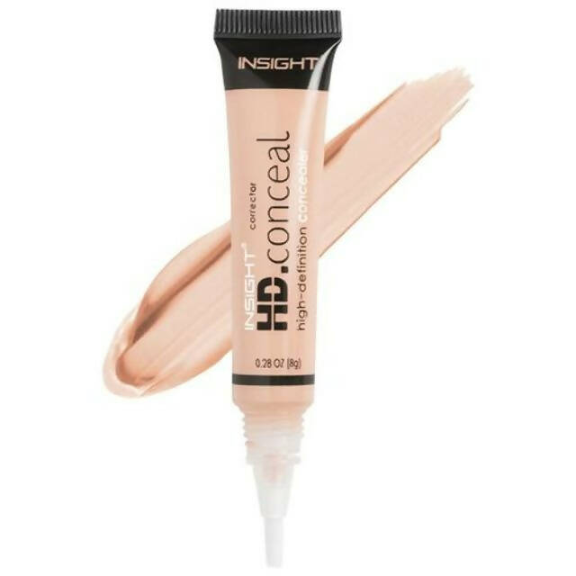 Insight Cosmetics Hd Concealer - Natural Finish, Water-Resistant - Sun Beige