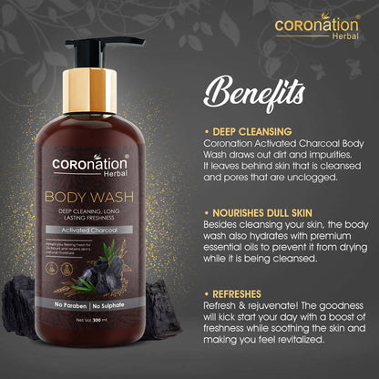 Coronation Herbal Activated Charcoal Body Wash