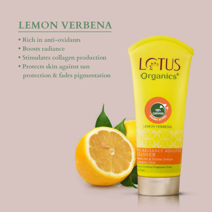 Lotus Organics+ Vit-C Radiance Booster Cleanser - Lemon Verbena