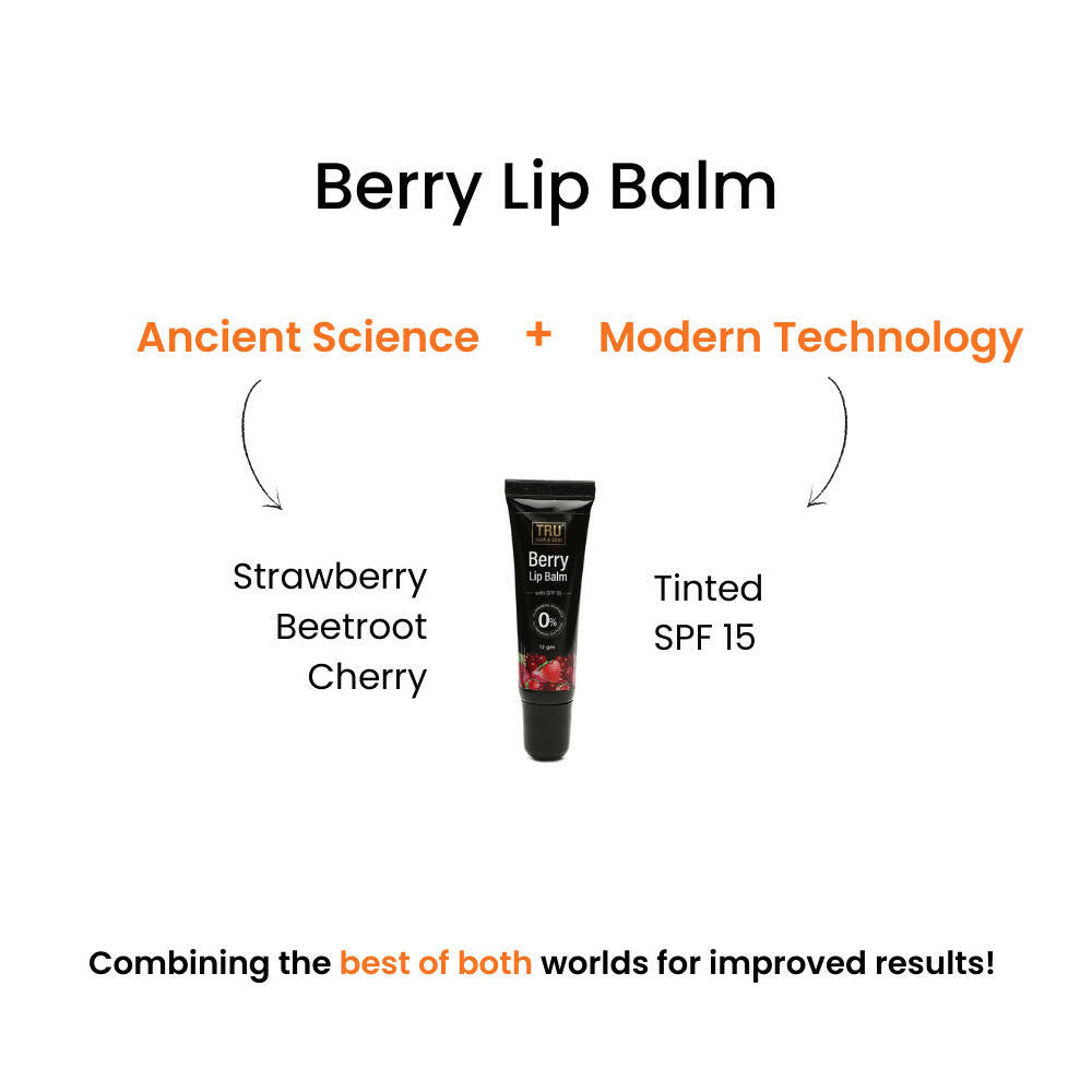 Tru Hair & Skin Berry Lip Balm With SPF 15