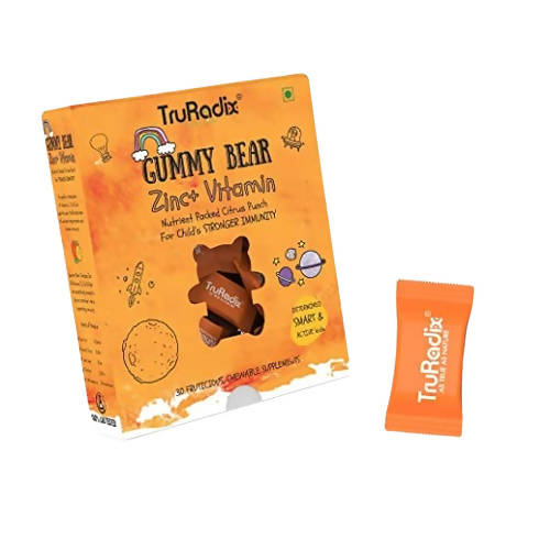 Truradix Zinc+Vitamin C Gummy Bears for kids -  usa australia canada 