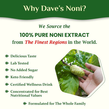 The Dave's Noni Natural & Organic 365 Immunity booster Juice (Noni Juice)