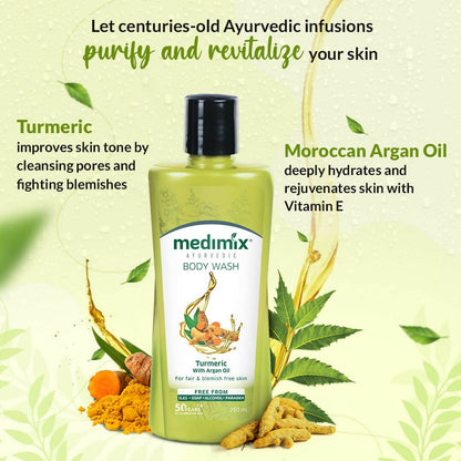 Medimix Ayurvedic Turmeric Body Wash with Argan Oil