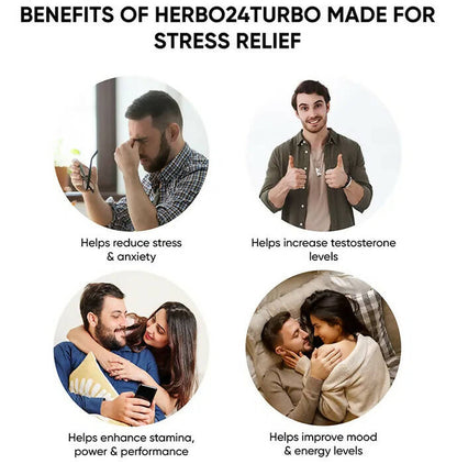 Dr. Vaidya's Herbo 24 Turbo Capsules For Stress Relief