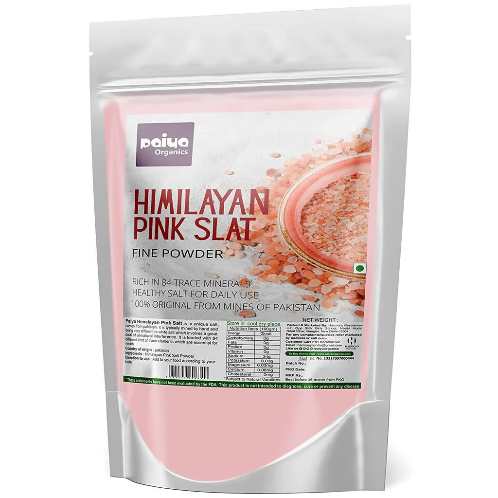 Paiya Organics Himalayan Pink Salt Fine Powder - BUDNE