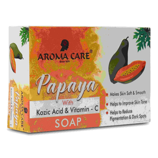 Aroma Care Papaya With Kozic Acid & Vitamin-C Whitening Soap - BUDNE