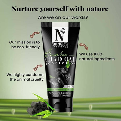 NutriGlow Natural????s Bamboo Charcoal Body Lotion