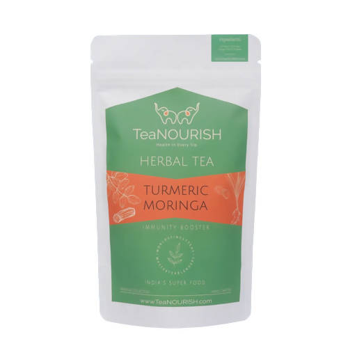 TeaNourish Turmeric Moringa Herbal Tea - BUDNE
