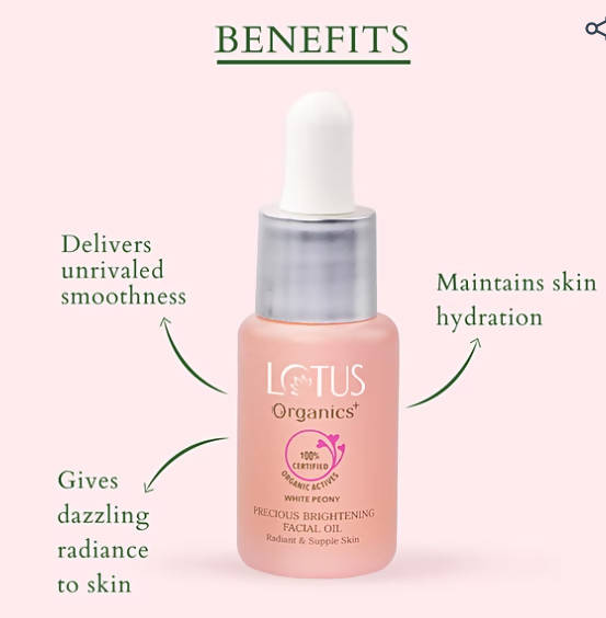 Lotus Organics+ Precious Brightening Facial Oil