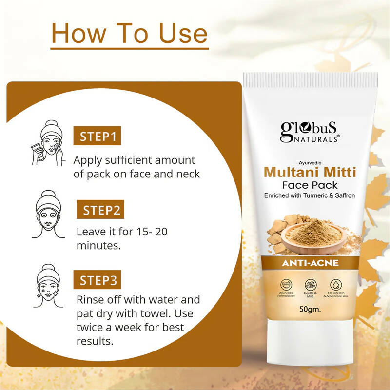 Globus Naturals Anti Acne Multani Mitti Face Pack