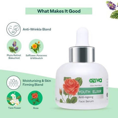 OZiva Youth Elixir Anti-Ageing Face Serum