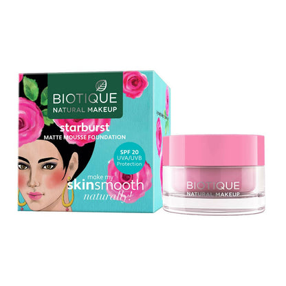 Biotique Natural Makeup Starburst Matte Moussse Foundation-Caramel Mocha