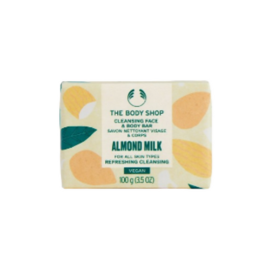 The Body Shop Almond Milk Cleansing Face & Body Bar - BUDEN