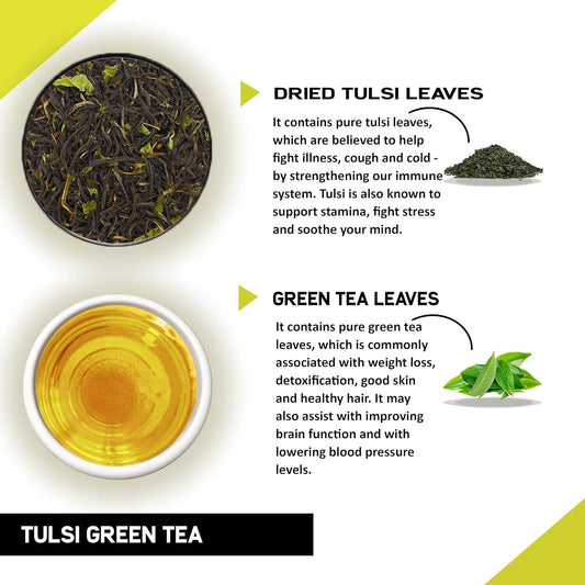 Teacurry Tulsi Green Tea Bags