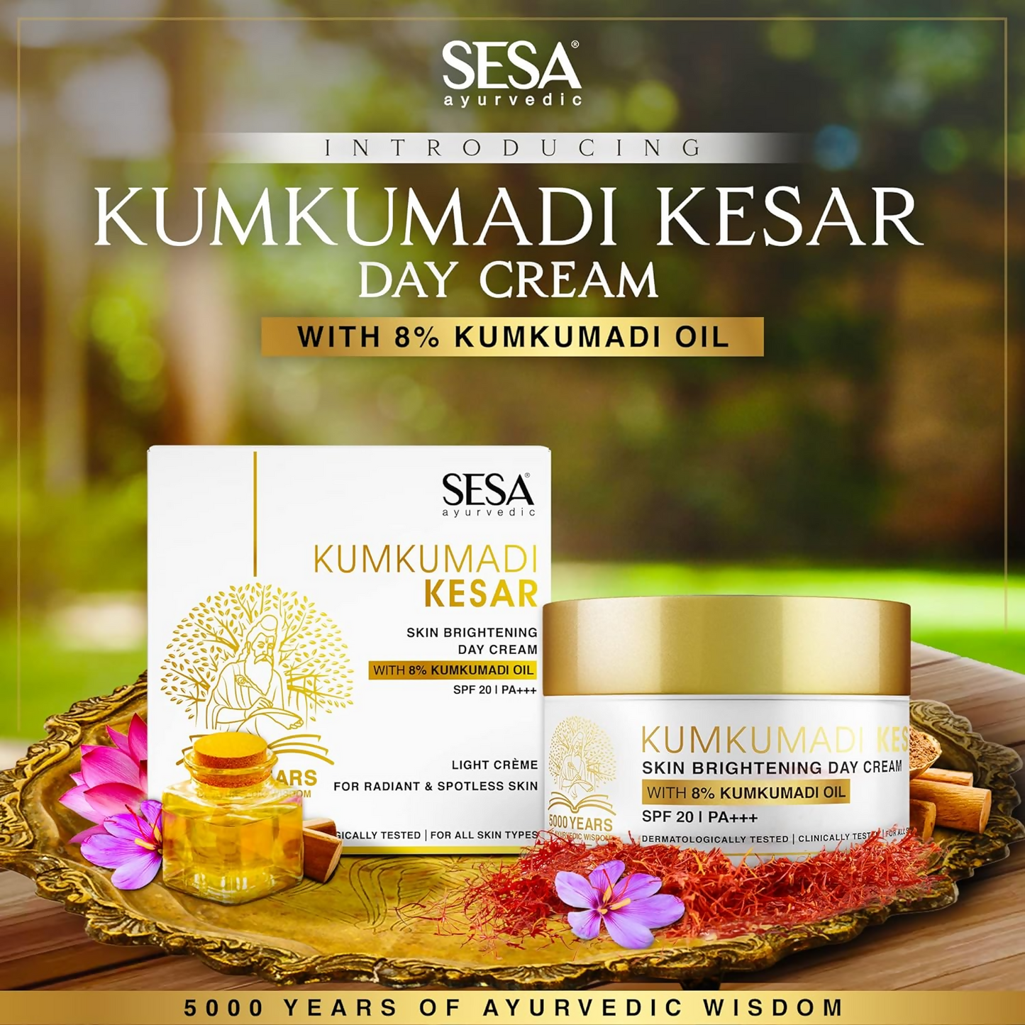 Sesa Ayurvedic Kumkumadi Kesar Day Cream