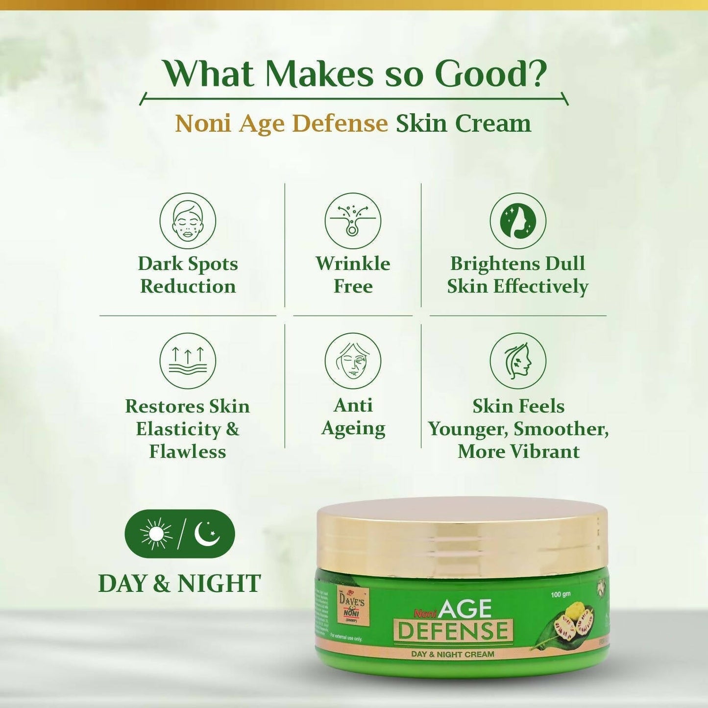 The Dave's Noni Age Defense Day & Night Skin Cream