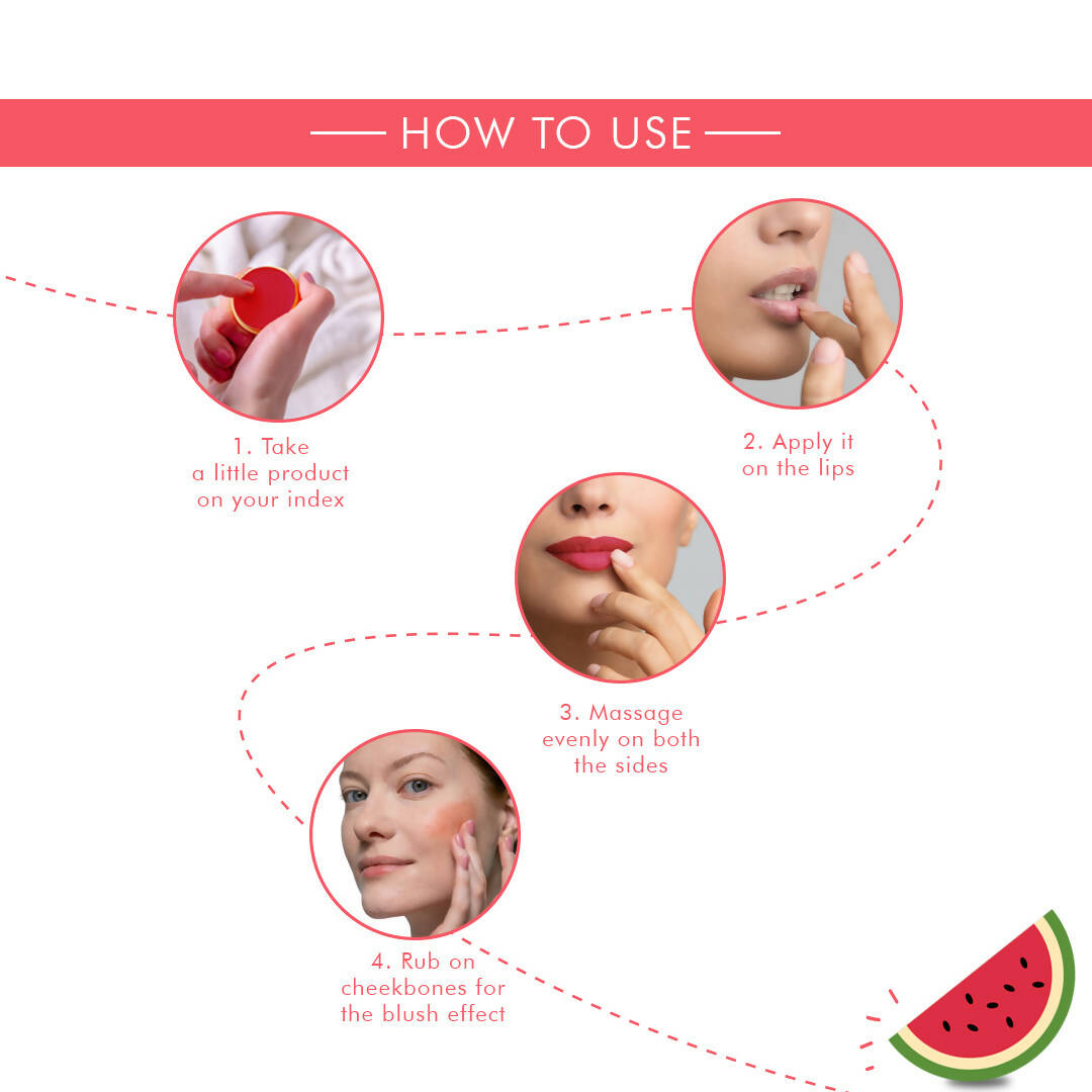 Korus Essential Watermelon Lip & Cheek Tint Balm