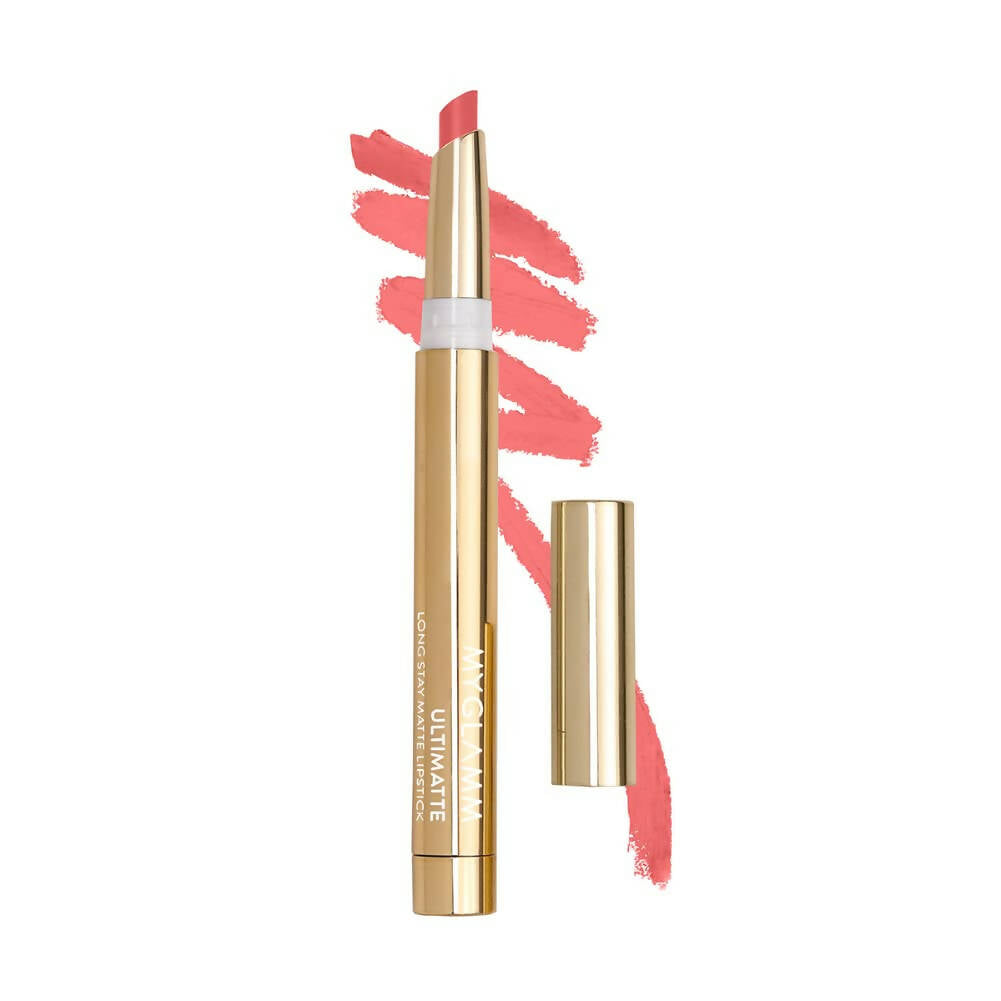 Myglamm Ultimatte Long Stay Matte Lipstick - Showgirl (Pink) - BUDNE