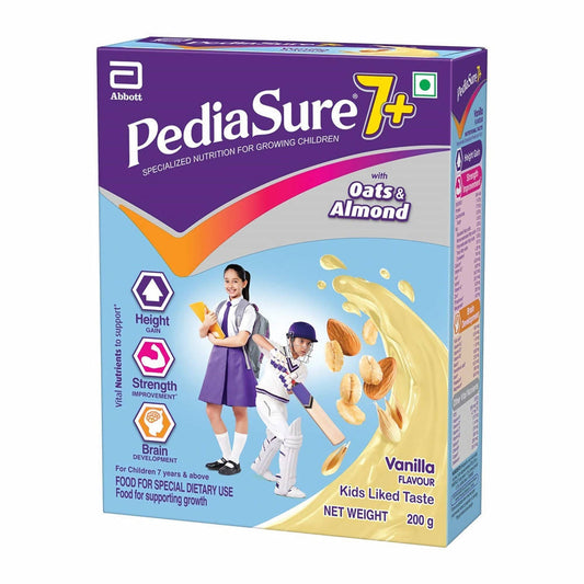 Pediasure 7 Plus Oats & Almond Nutrition Drink Powder Vanilla Flavour -  USA, Australia, Canada 
