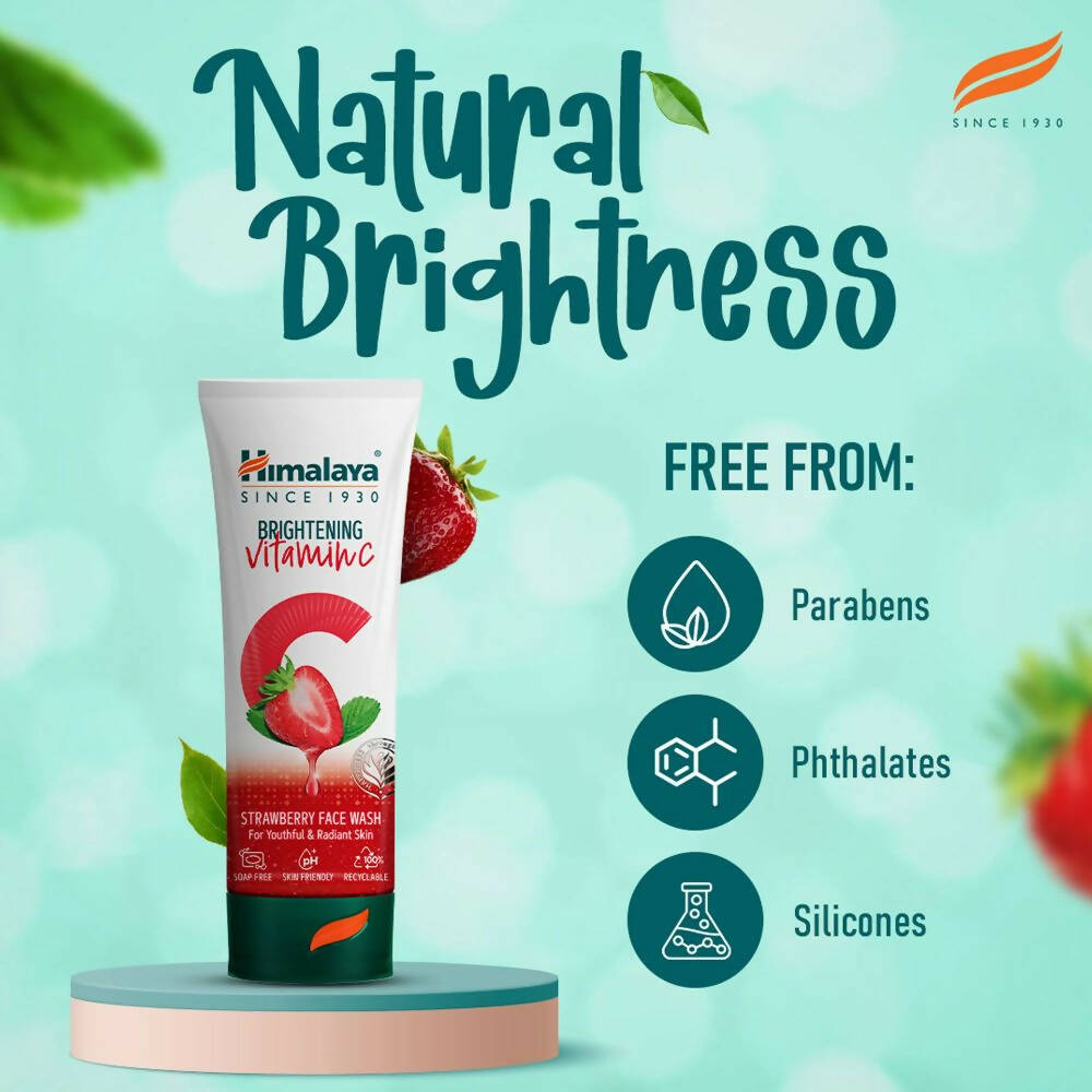 Himalaya Herbals Brightening Vitamin C Strawberry Face Wash
