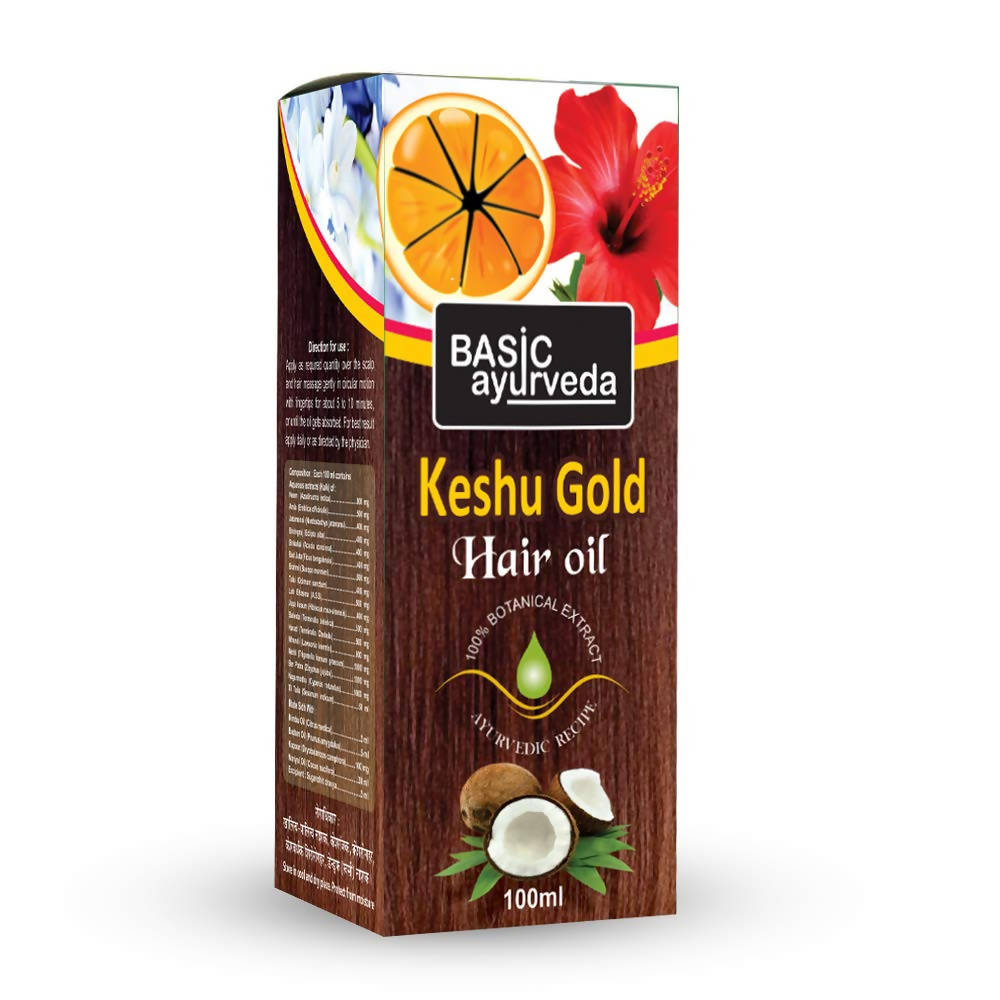 Basic Ayurveda Keshu Gold Hair Oil